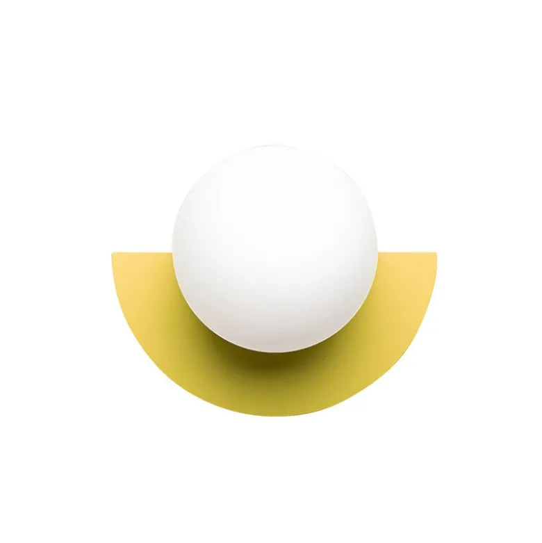 Candy big circle 180 L vägglampa Sunshine Yellow