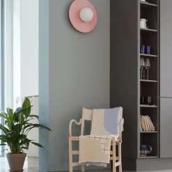 Candy big circle 360 S vägglampa Bubblegum Pink