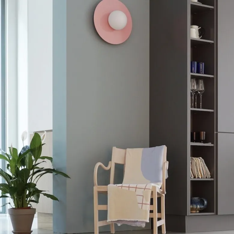 Candy big circle 360 S vägglampa Bubblegum Pink
