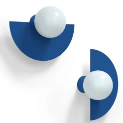 Candy big circle 180 S vägglampa Electric Blue