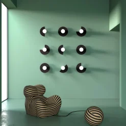 Candy big circle 270 S vägglampa Ninja Black