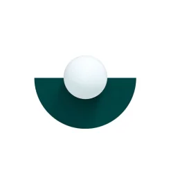 Candy big circle 180 S vägglampa Peacock Green