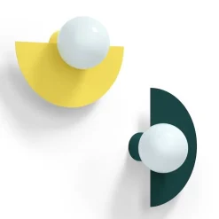 Candy big circle 180 S vägglampa Peacock Green