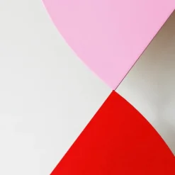 Candy big circle 180 S vägglampa Strawberry Red