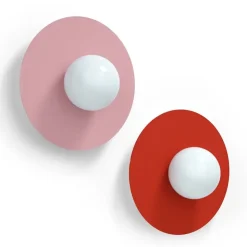 Candy big circle 360 S vägglampa Strawberry Red