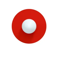Candy big circle 360 S vägglampa Strawberry Red