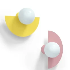 Candy big circle 180 S vägglampa Sunshine Yellow
