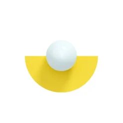 Candy big circle 180 S vägglampa Sunshine Yellow