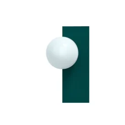 Candy big rectangle S vägglampa Peacock Green