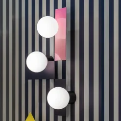 Candy big rectangle S vägglampa Bubblegum Pink
