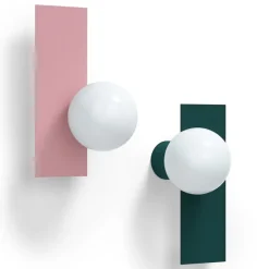Candy big rectangle S vägglampa Bubblegum Pink