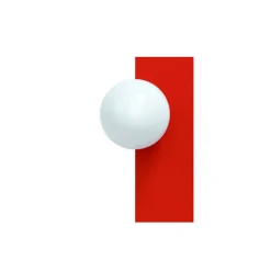 Candy big rectangle S vägglampa Strawberry Red