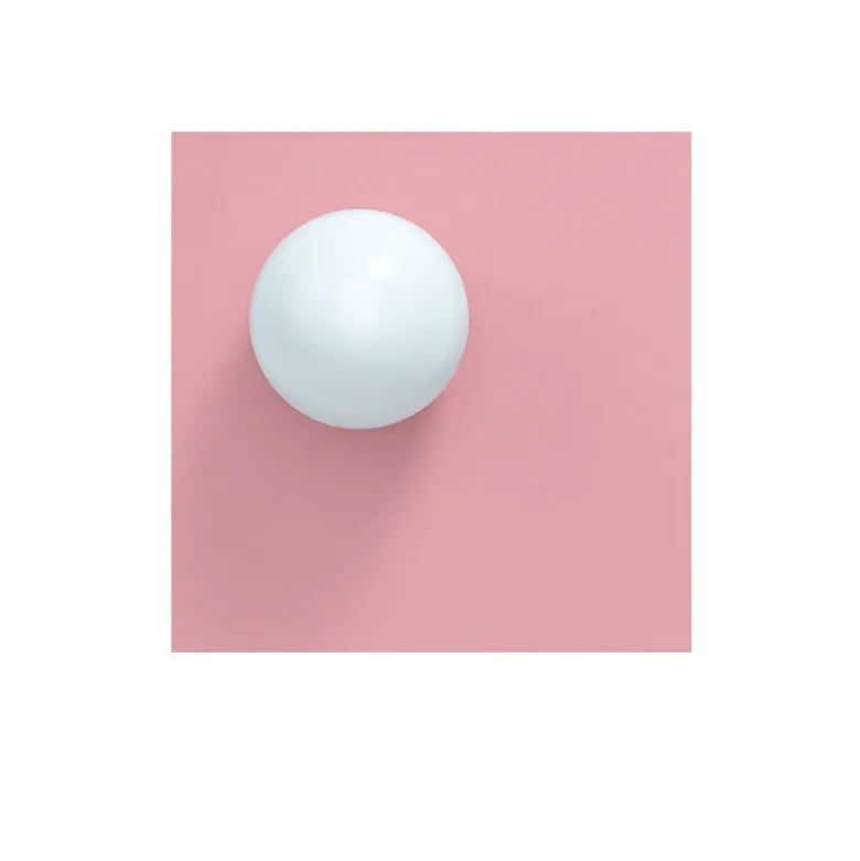 Candy big square S vägglampa Bubblegum Pink