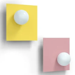 Candy big square S vägglampa Bubblegum Pink