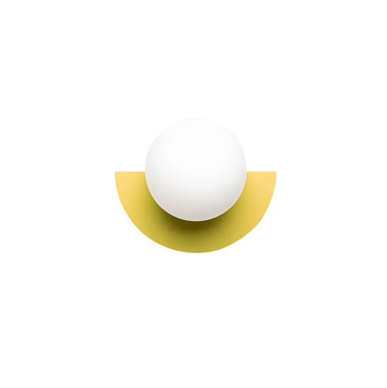 Candy little circle 180 S vägglampa Sunshine Yellow