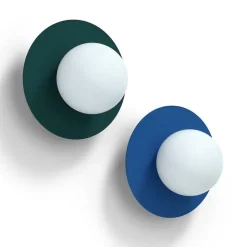 Candy little circle 360 S vägglampa Peacock Green