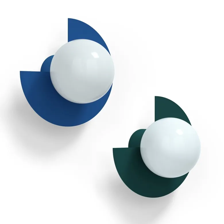 Candy little circle 270 S vägglampa Electric Blue