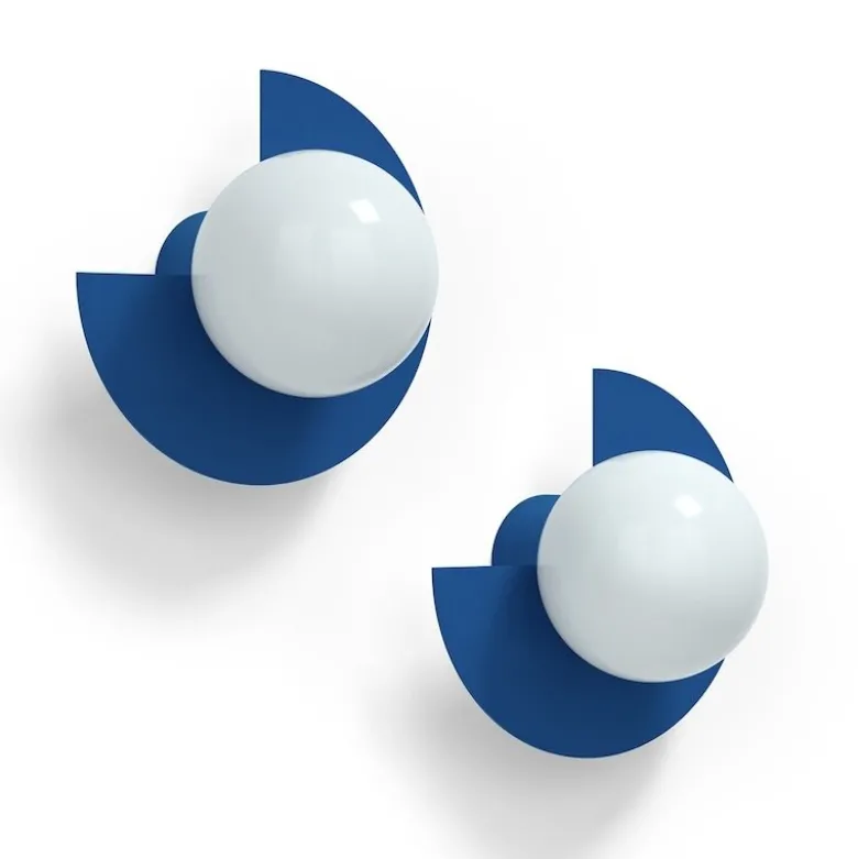 Candy little circle 270 S vägglampa Electric Blue