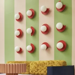 Candy little circle 270 S vägglampa Strawberry Red
