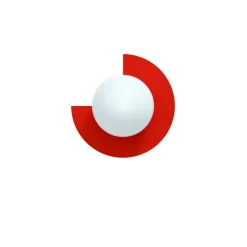 Candy little circle 270 S vägglampa Strawberry Red