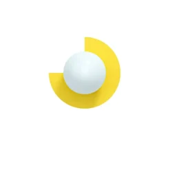 Candy little circle 270 S vägglampa Sunshine Yellow