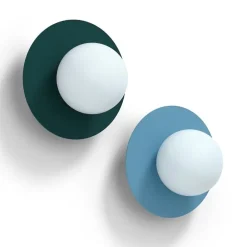 Candy little circle 360 S vägglampa Scandi Blue