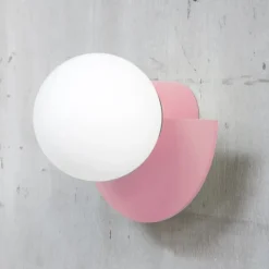 Candy little circle 180 S vägglampa Bubblegum Pink