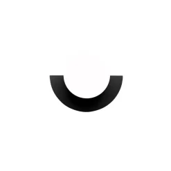 Candy little circle 180 S vägglampa Ninja Black