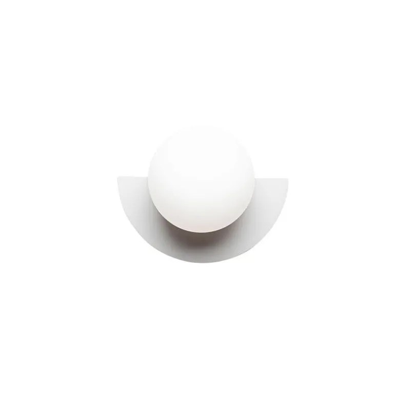 Candy little circle 180 S vägglampa Cottoncandy White