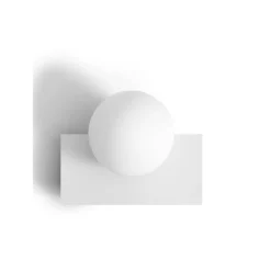 Candy little rectangle S vägglampa Cottoncandy White