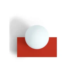 Candy little rectangle S vägglampa Strawberry Red