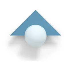 Candy little triangle S vägglampa Scandi Blue