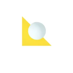 Candy little triangle S vägglampa Sunshine Yellow