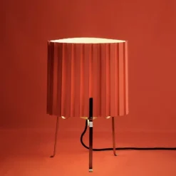Canelé bordslampa tomato red
