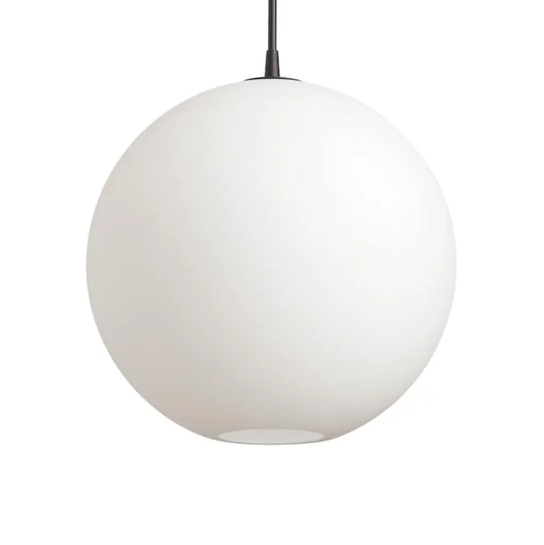 Capo Ø400 taklampa svart/opal glas