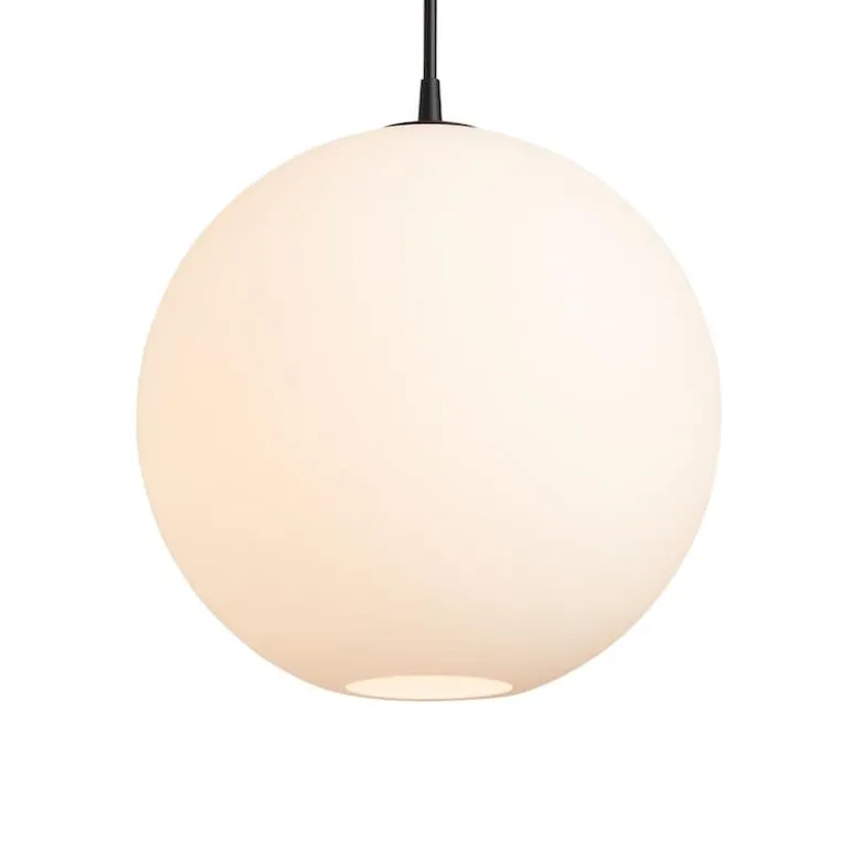 Capo Ø400 taklampa svart/opal glas