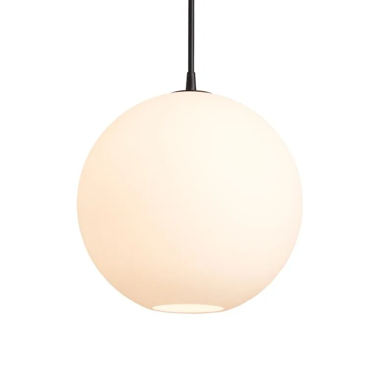 Capo Ø350 taklampa svart/opal glas