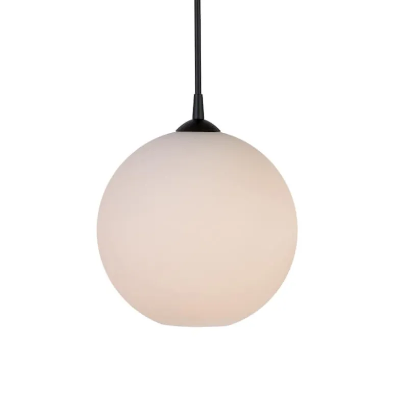 Capo Ø300 taklampa svart/opal glas