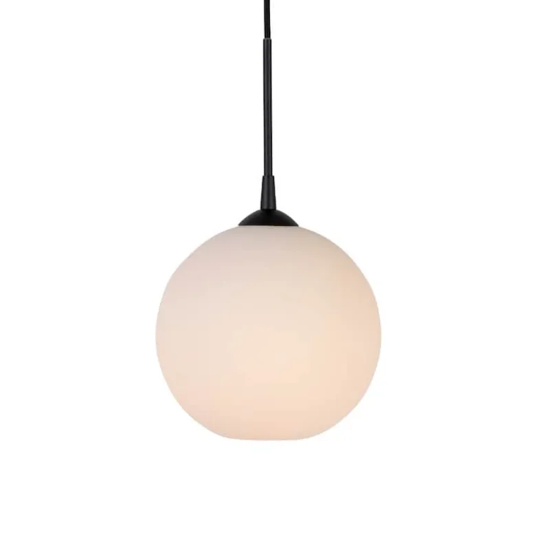 Capo Ø250 taklampa svart/opal glas