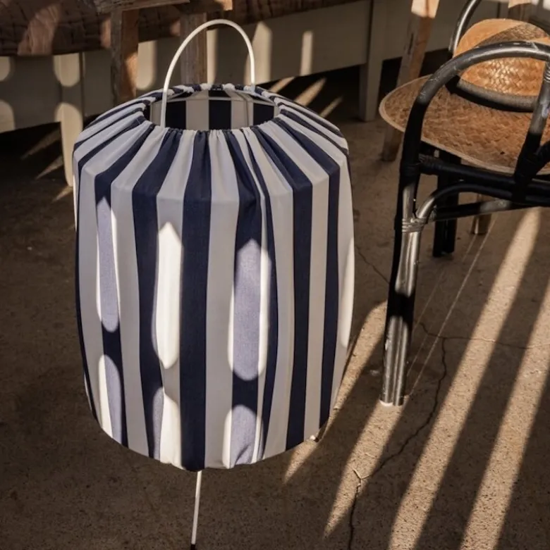 Capri golvlampa IP44 blå/vit