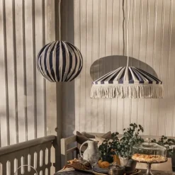 Capri Ø45 taklampa IP44 blå/vit