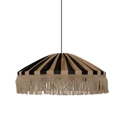 Capri Ø50 taklampa IP44 frans taupe/svart