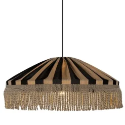 Capri Ø50 taklampa IP44 frans taupe/svart