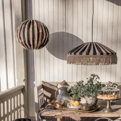 Capri Ø45 taklampa IP44 taupe/svart