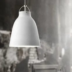 Caravaggio P2 taklampa Matt vit