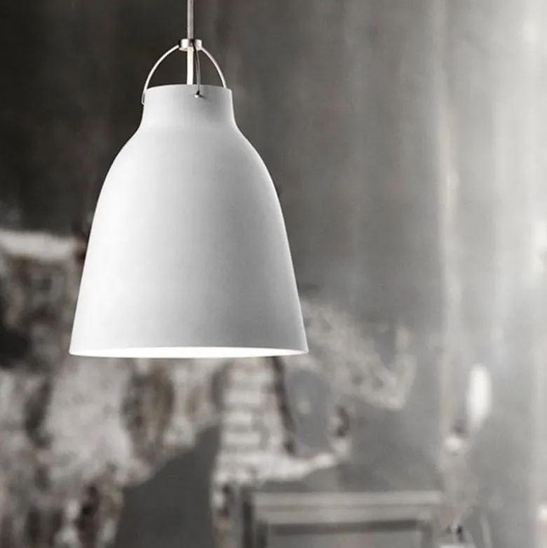 Caravaggio P2 taklampa Matt vit