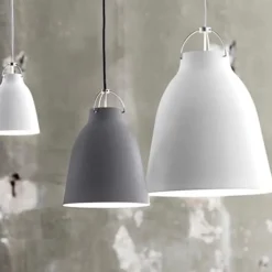 Caravaggio P1 taklampa Matt vit