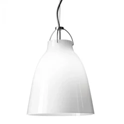 Caravaggio P3 taklampa Opal silvergrå sladd