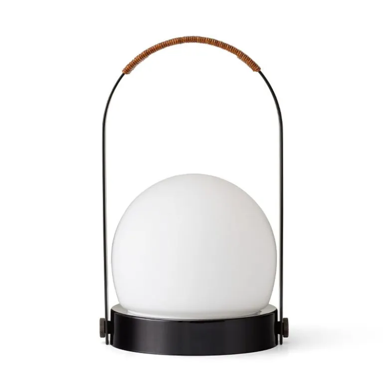 Carrie portabel bordslampa IP44 svart/leather