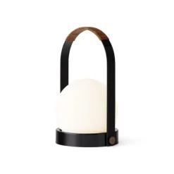 Carrie portabel bordslampa IP44 svart/leather